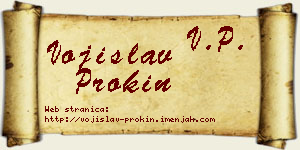Vojislav Prokin vizit kartica